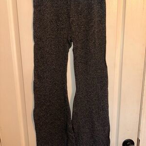 Women’s Grey and Black Flare Leggings